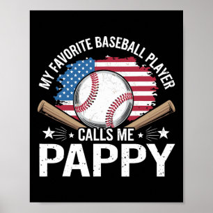 Affiche Mon Joueur De Baseball Préféré M'appelle Pappy Usa
