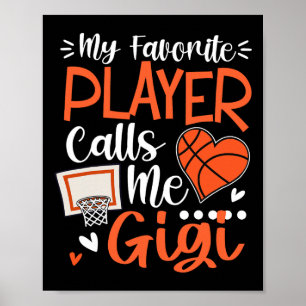 Affiche Mon Joueur De Basket Favori M'appelle Gigi 