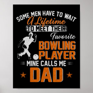 Affiche Mon Joueur De Bowling Favori M'Appelle Un Cadeau P