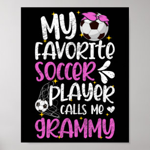 Affiche Mon Joueur De Football Favori Grammy Football Gram