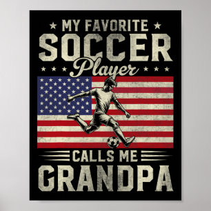 Affiche Mon Joueur De Football Favori M'appelle Grand-père