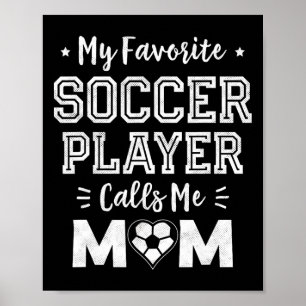 Affiche Mon Joueur De Football Favori M'appelle Maman Foot
