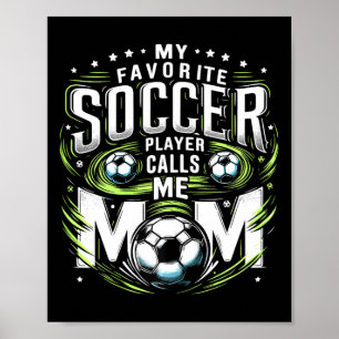 Affiche Mon Joueur De Football Favori M'appelle Maman Mama