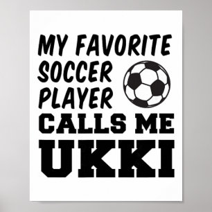 Affiche Mon Joueur De Football Favori M'appelle Ukki Finla
