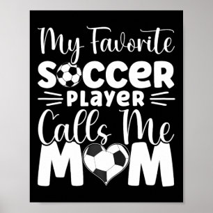 Affiche Mon Joueur De Football Préféré M'appelle Maman Foo
