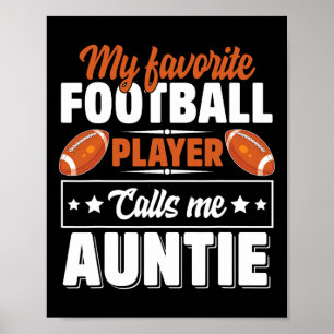 Affiche Mon joueur de football préféré m'appelle Tante Mèr