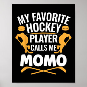 Affiche Mon Joueur De Hockey Préféré M'appelle Momo