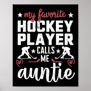 Affiche Mon joueur de hockey préféré m'appelle Tatie Hocke