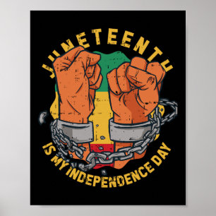 Affiche Mon Jour de l'Indépendance Histoire noire Afro-cen