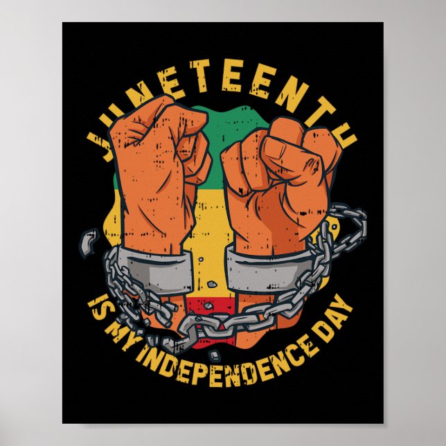 Affiche Mon Jour de l'Indépendance Histoire noire Afro-cen (Devant)