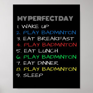 Affiche Mon jour parfait Dminton Cool drôle