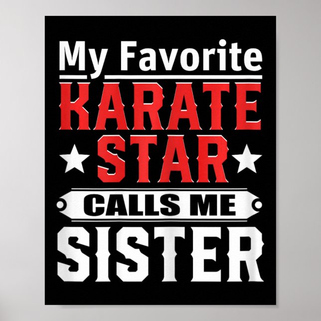 Affiche Mon Karate Star préféré m'appelle soeur (Devant)