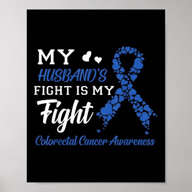 Affiche Mon Mari Combat Mon Combat Contre Le Cancer Du Col (Devant)