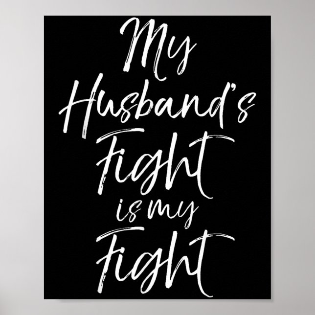 Affiche Mon Maris Combat Est Ma Chemise De Combat Pour Fem (Devant)
