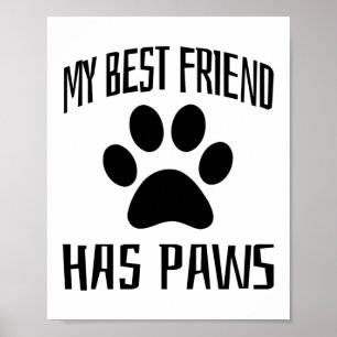 Affiche Mon meilleur ami a des pattes - Amateurs de chiens