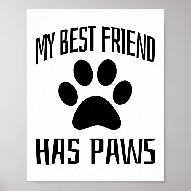 Affiche Mon meilleur ami a des pattes - Amateurs de chiens (Devant)