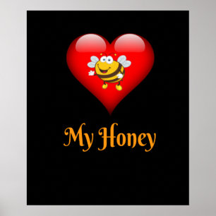 Affiche Mon Miel Sauvez Le Cadeau Des Abeilles
