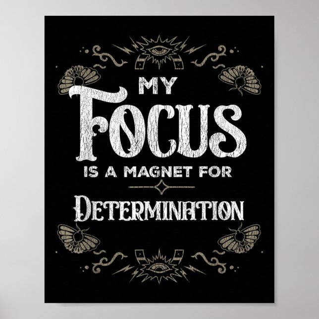 Affiche Mon Objectif Est Un Aimant Pour La Motivation De D (Devant)
