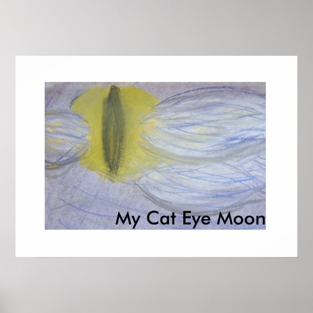 Affiche Mon oeil de chat Lune (Devant)