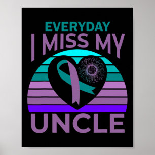 Affiche Mon Oncle Coeur Tournesol Suicide Sensibilisation