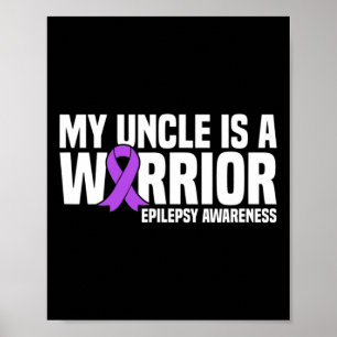Affiche Mon oncle est un guerrier Ruban violet Épilepsie S