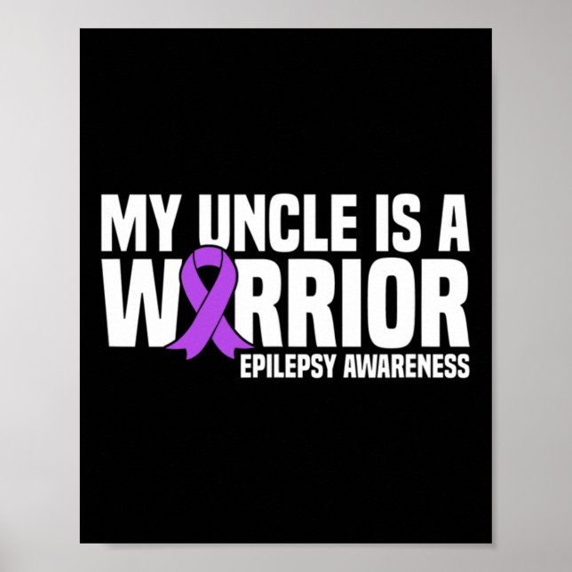 Affiche Mon oncle est un guerrier Ruban violet Épilepsie S (Devant)