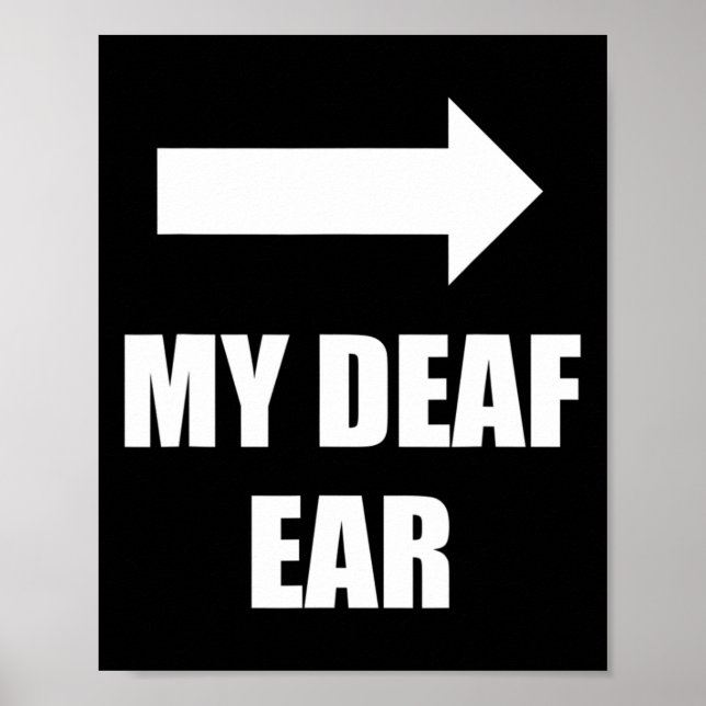 Affiche Mon oreille sourde Oreille gauche est sourde  (Devant)
