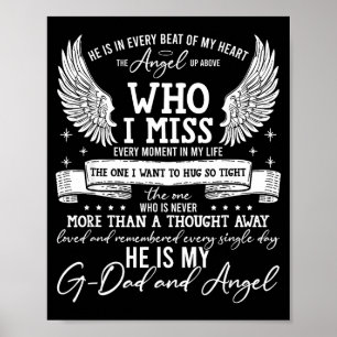 Affiche Mon P-papa Est Mon Ange Gardien Au Ciel, Douleur À