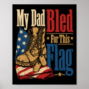 Affiche Mon père a saigné pour ce drapeau, jour du souveni