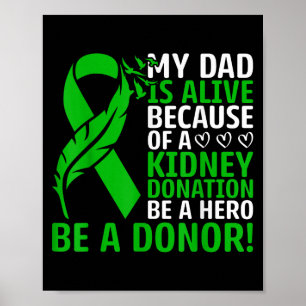 Affiche Mon Père Est Vivant À Cause D'Un Org De Transplant