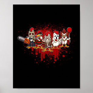 Affiche Mon petit équipage d'horreur - poulet d'Halloween