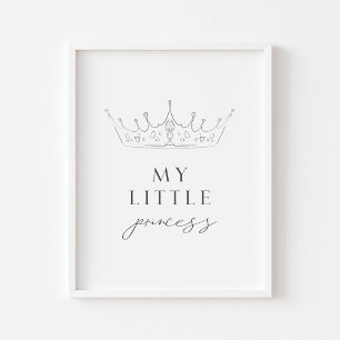 Affiche Mon petit imprimé princesse