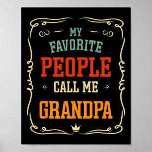 Affiche Mon peuple favori m'appelle grand-père père &#; s