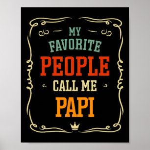 Affiche Mon peuple favori m'appelle Papi Père &# s Jour