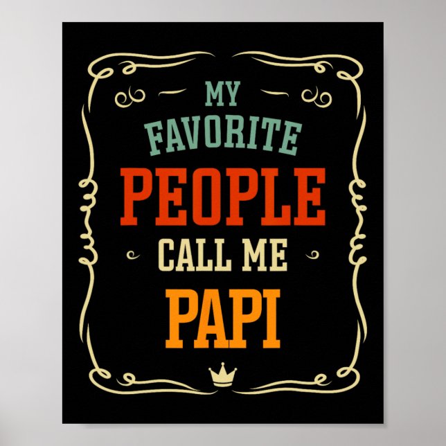 Affiche Mon peuple favori m'appelle Papi Père &# s Jour (Devant)