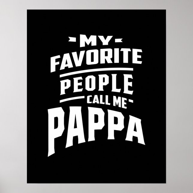 Affiche Mon peuple favori m'appelle Pappa - Père grand-pèr (Devant)