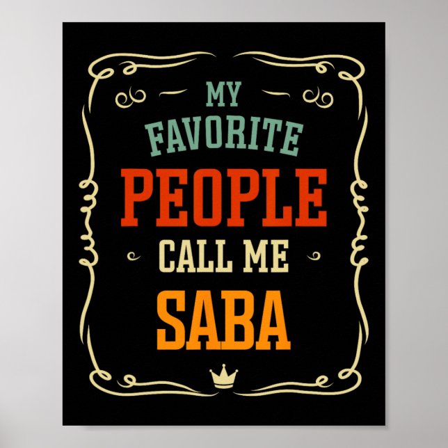Affiche Mon peuple favori m'appelle Saby Père&# s Jour (Devant)