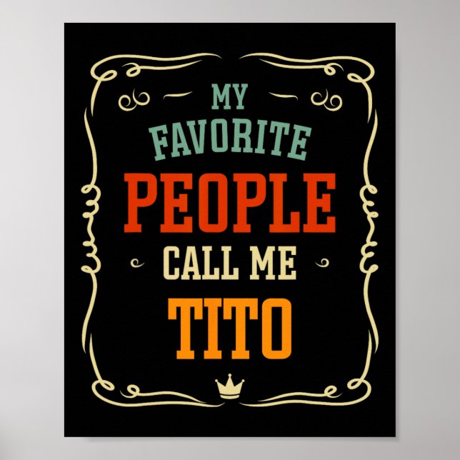 Affiche Mon peuple favori m'appelle Tito Père &# ; s Jour (Devant)