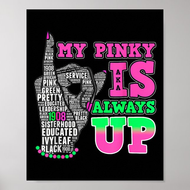 Affiche Mon Pinky Est Toujours En Haut Aka Noir Histoire M (Devant)