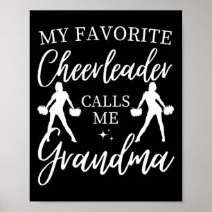 Affiche Mon Pom-pom girl Favori M'Appelle Grand-Mère Sport