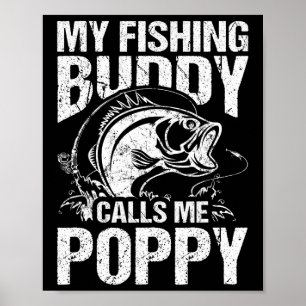 Affiche Mon pote de pêche m'appelle Poppy Fête des Pères P