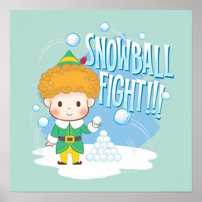 Affiche Mon pote, l'Elf Snowball combat ! (Devant)