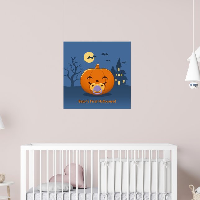 Affiche Mon premier Citrouille de pacificateur Halloween (Pépinière 2)