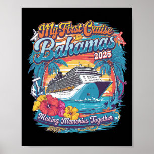 Affiche Mon premier croisière Hamas 2025 T-shirt de vacanc