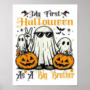 Affiche Mon Premier Halloween En Tant Que Citrouille Fantô