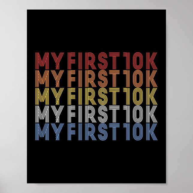 Affiche Mon premier train de course de 10k (Devant)