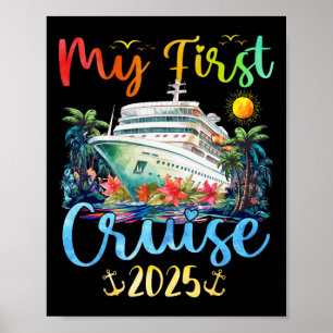 Affiche Mon premier voyage de croisière 2025 pour enfants 