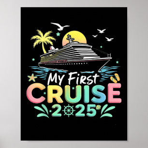 Affiche Mon premier voyage en croisière 2025 Vacances bate