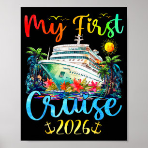 Affiche Mon premier voyage en croisière 2026 pour enfants