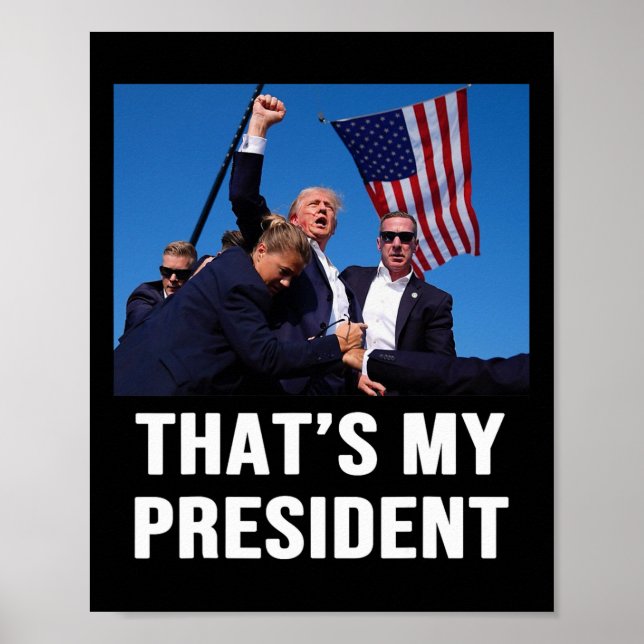Affiche Mon président Trump 2024 (Devant)